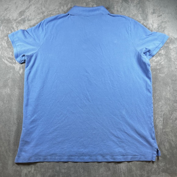 Polo Ralph Lauren Mens XXL Classic Fit Blue Short Sleeve Pique Polo Shirt Yellow - Picture 8 of 14